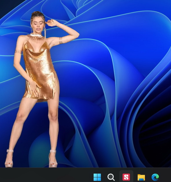 Want to see her dancing naked on your desktop?